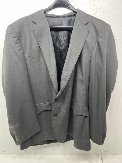 New Men’s Circle S Gray Suit Jacket 52R #24244 W-601