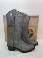 New Youth Gray Texas Brand Cowboy Boots. B 192 6 D. 2-148