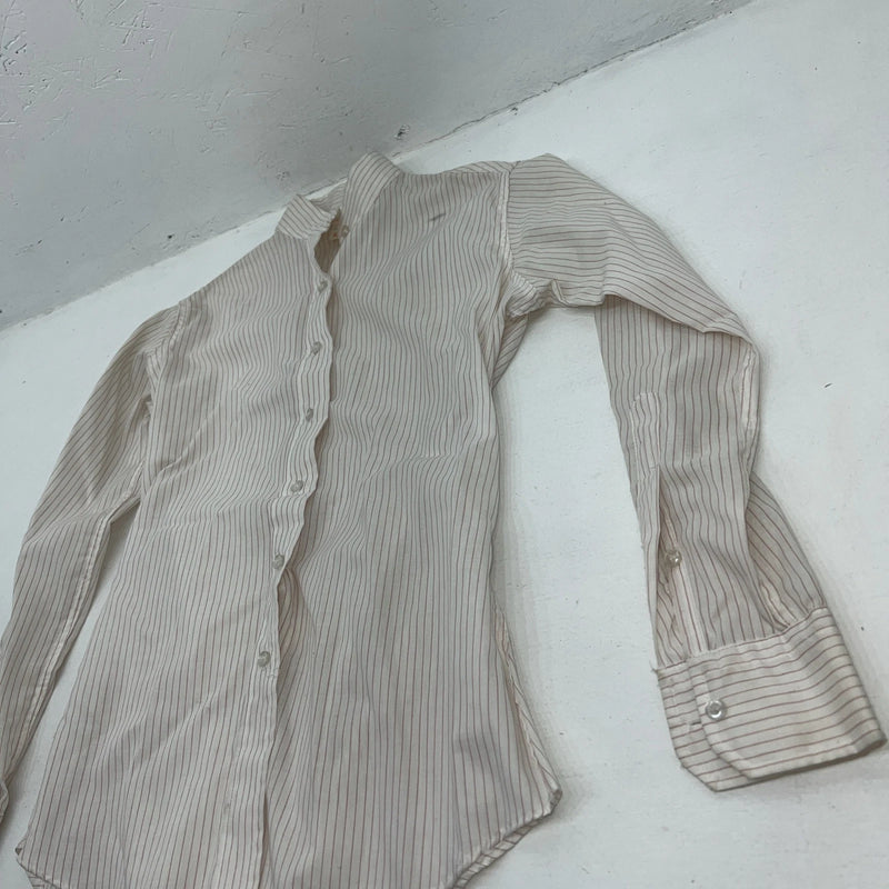 New Women’s Pink Stripped Devon Aire English Long Sleeve Shirt. 30 G-21