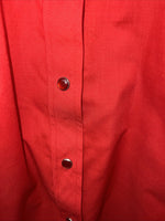 New Women’s Country Charmers Red Black Long Sleeve Button Up Shirt Large 3B-78