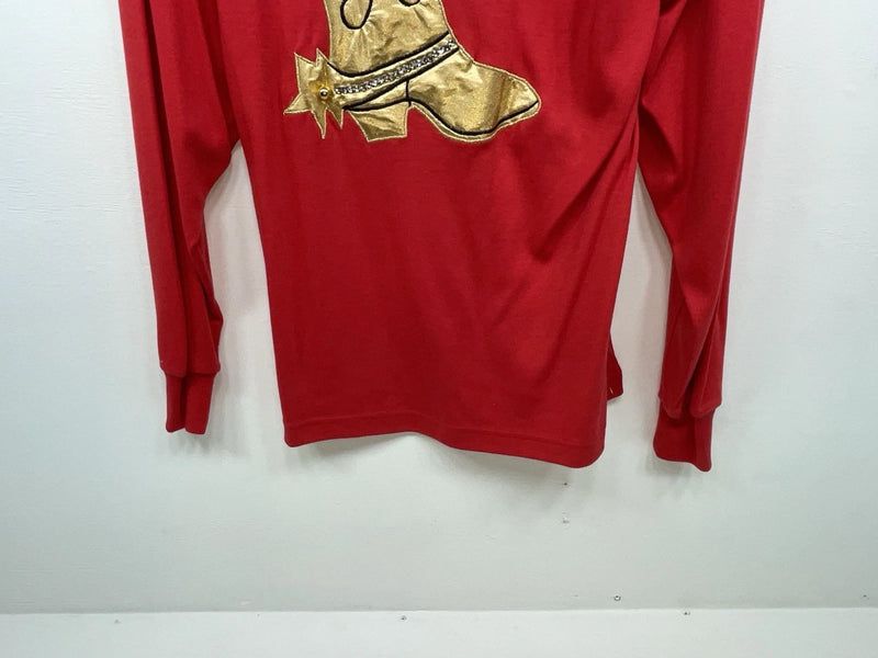 New Women’s Red Wrangler Long Sleeve Shirt L #7550AB 3B-25