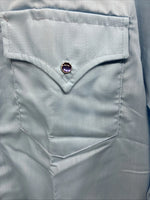 New Men’s Dickson Jenkins Blue Long Sleeve Pearl Snap 16 Large AA-118