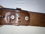 New Brown Genuine Leather Weaved 48” Belt NN-145