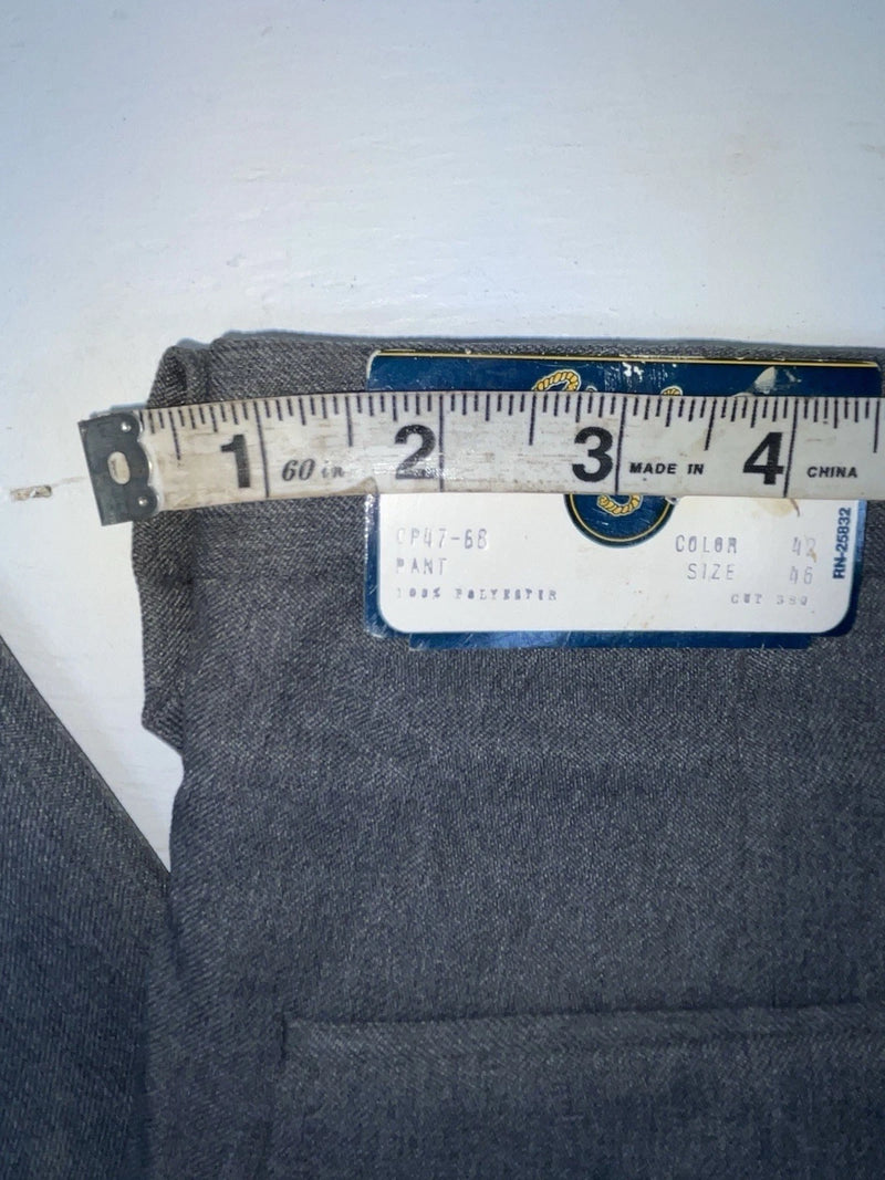 New Vintage Gray Circle S Polyester Pants #CP4768 NN-160