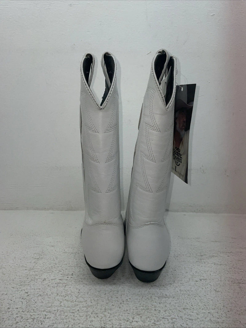 New Women’s White Kenny Roger’s Cowboy Boots. 40347 5 M. 2-151