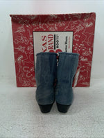 New Kids Blue Lace Up Texas Brand Cowboy Boots. 9169161 1 D. 23-98