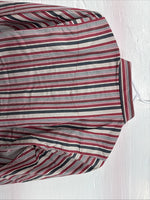 New Kids ELY Classic Red Stripe Long Sleeve Pearl Snap Large CC-74