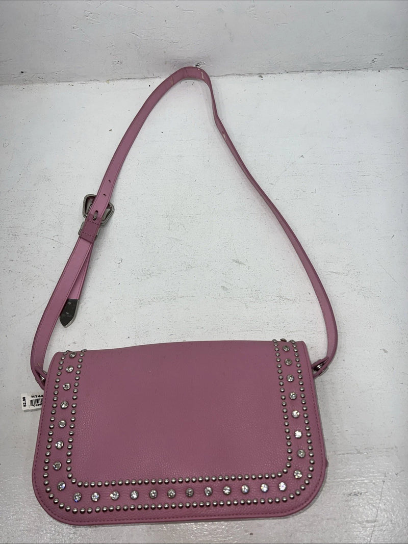 New Double S Pink Bling Beaded Purse #N7445030 EE-4