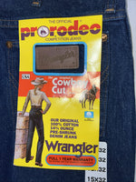 New Women’s Wrangler Pro Rodeo Cowboy Cut Denim Jeans. 15x32 J-18