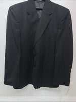 New Men’s Circle S Black Suit Jacket 48R #25832 Y-607