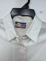 New Women’s Cricket Creek White Long Sleeve Button Up Size Large TT-84