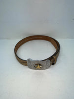 New Cream Genuine Leather 28” Belt #N1344998 Z-45