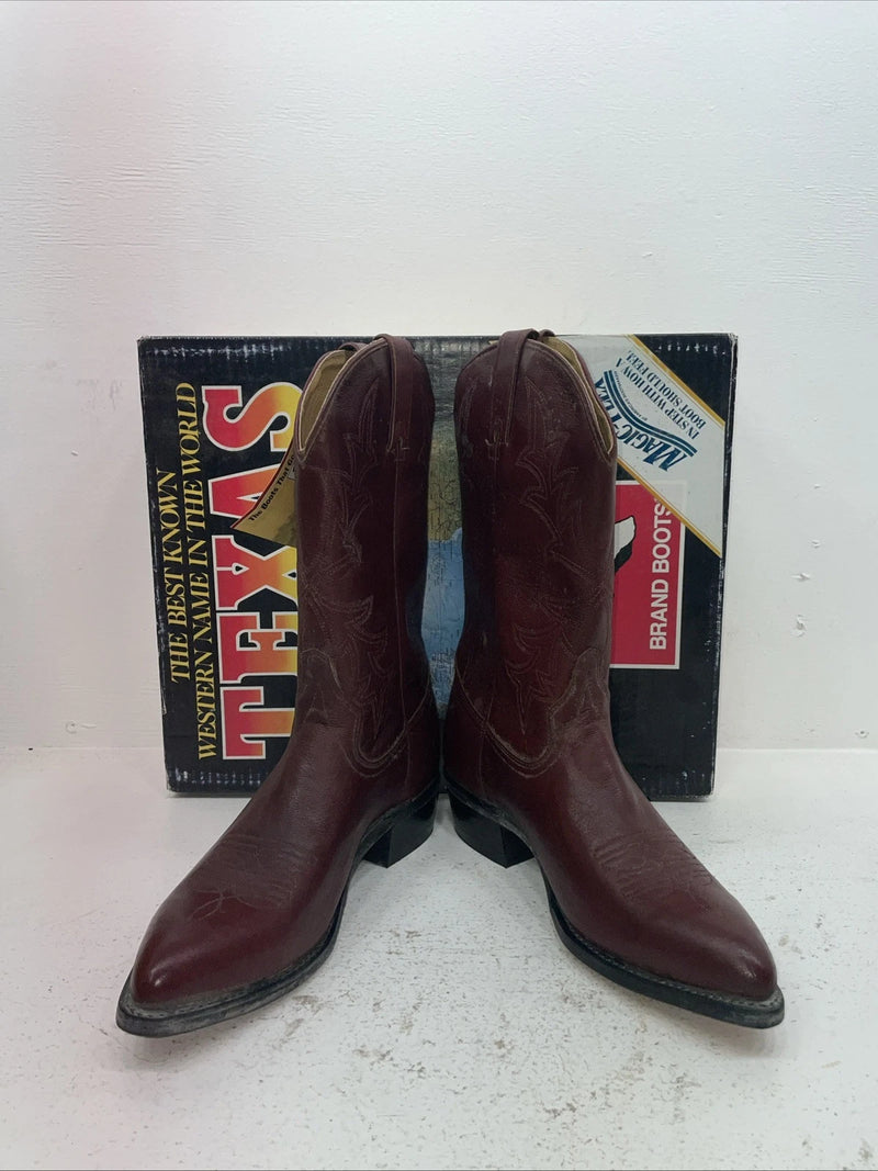 New Men’s Red Texas Brand Cowboy Boots. 7863 10.5 10 1/2 D. 7-89
