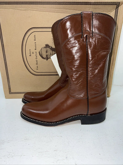 New Women’s Brown J. Chisholm Cowboy Boots. L102 5.5 5 1/2 M. 20-64