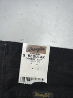 New Boys Black Wrangler Pro Rodeo Cowboy Cut Denim Jeans. 9 Regular C-14