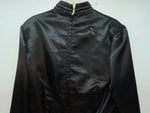 New Women’s Black Congress Classics Long Sleeve Zip Up Body Suit M 3B-114