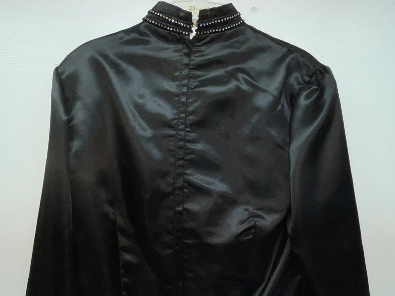 New Women’s Black Congress Classics Long Sleeve Zip Up Body Suit M 3B-114