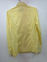 New Women’s Panhandle Slim Yellow Long Sleeve Pearl Snap 14 Medium II-82