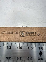 New Brown Genuine Leather Double S Tooled Belt #0701048 40 W-12