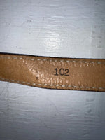 New Brown Genuine Leather Tooled 28” Belt #102 NN-19