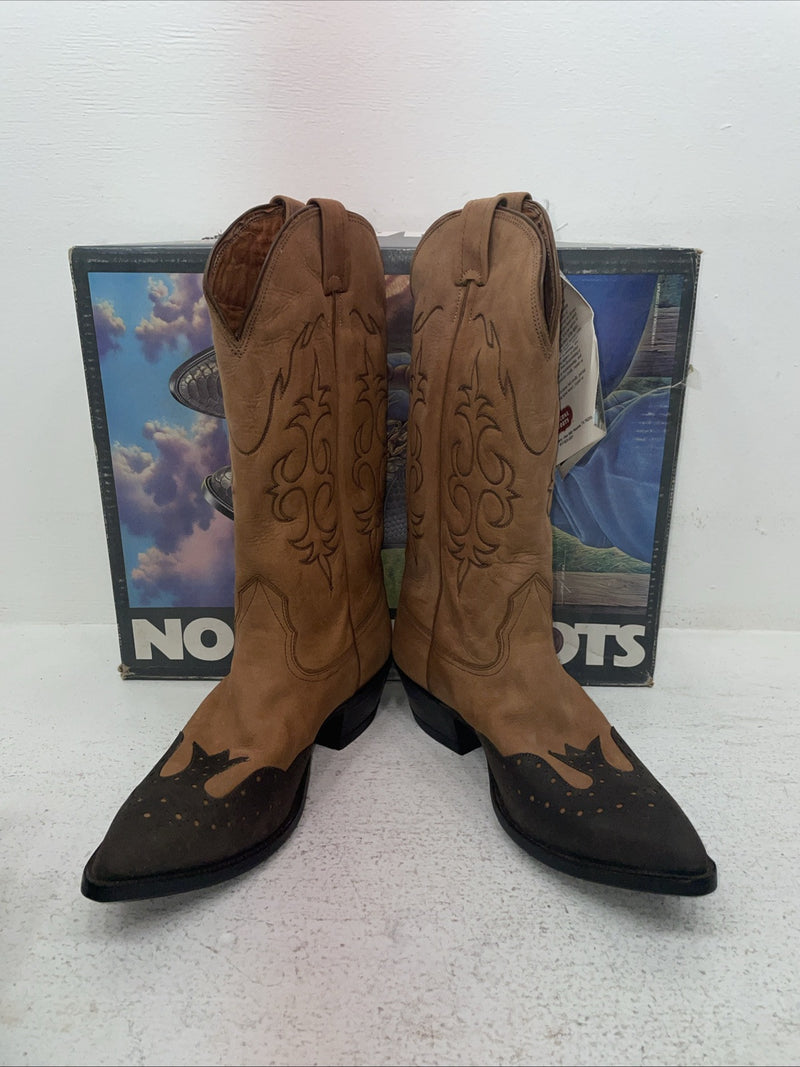 New Men’s Brown Nocona Cowboy Boots. 7232 8.5 8 1/2 D. 3-128