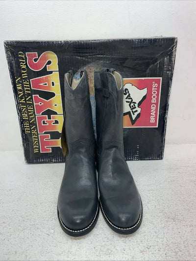 New Men’s Gray Texas Brand Cowboy Boots. 8802 7.5 7 1/2 D. 1-76