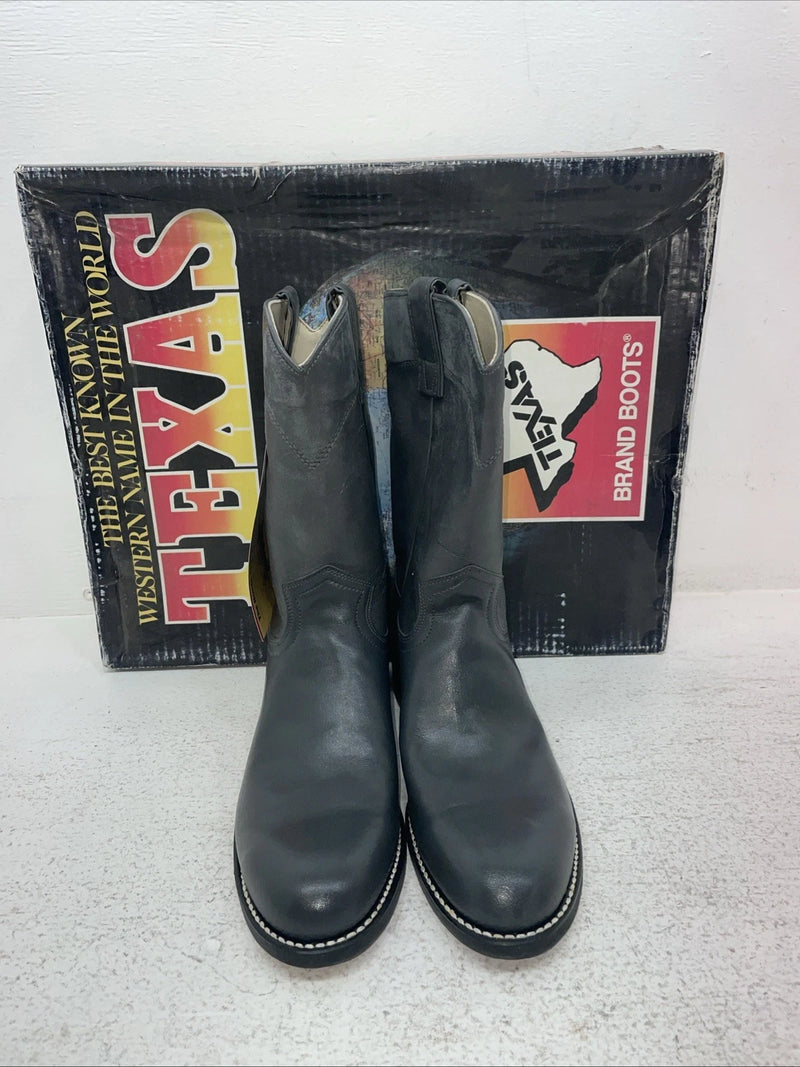 New Men’s Gray Texas Brand Cowboy Boots. 8802 7.5 7 1/2 D. 1-76