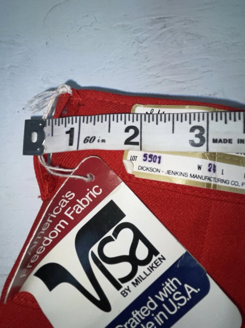 New Vintage Red Dickson Jenkins Polyester Pants #5501 3A-29