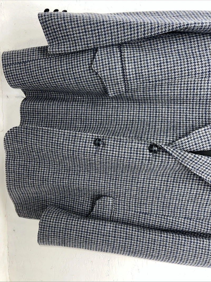 New Men’s Pioneer Wear Blue Plaid Suit Jacket 48L #12504 AA-600