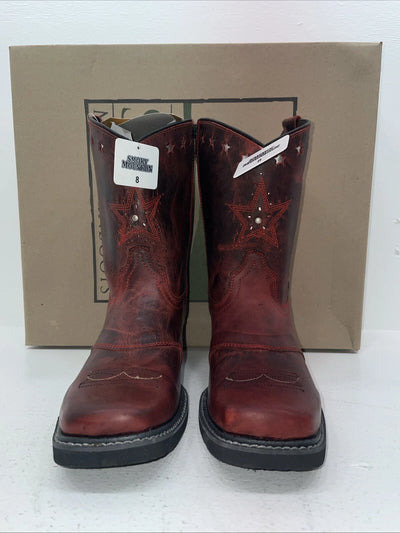 New Women’s Red Smoky Mountain Cowboy Boots. 6452 8. 16-54