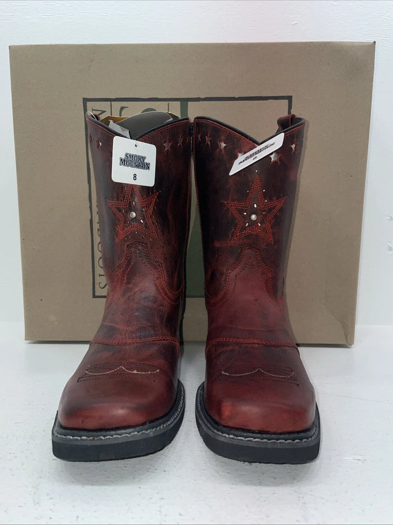 New Women’s Red Smoky Mountain Cowboy Boots. 6452 8. 16-54