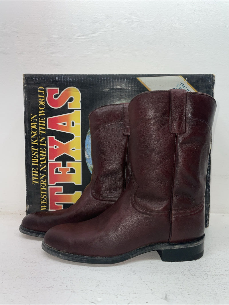New Men’s Red Texas Brand Cowboy Boots. 8963 9 D. 4-13
