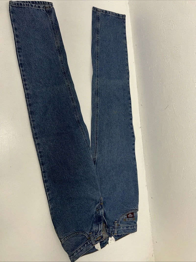 New Womens Diamond Cut Regular Fit Denim Jeans. 4x34 P-1