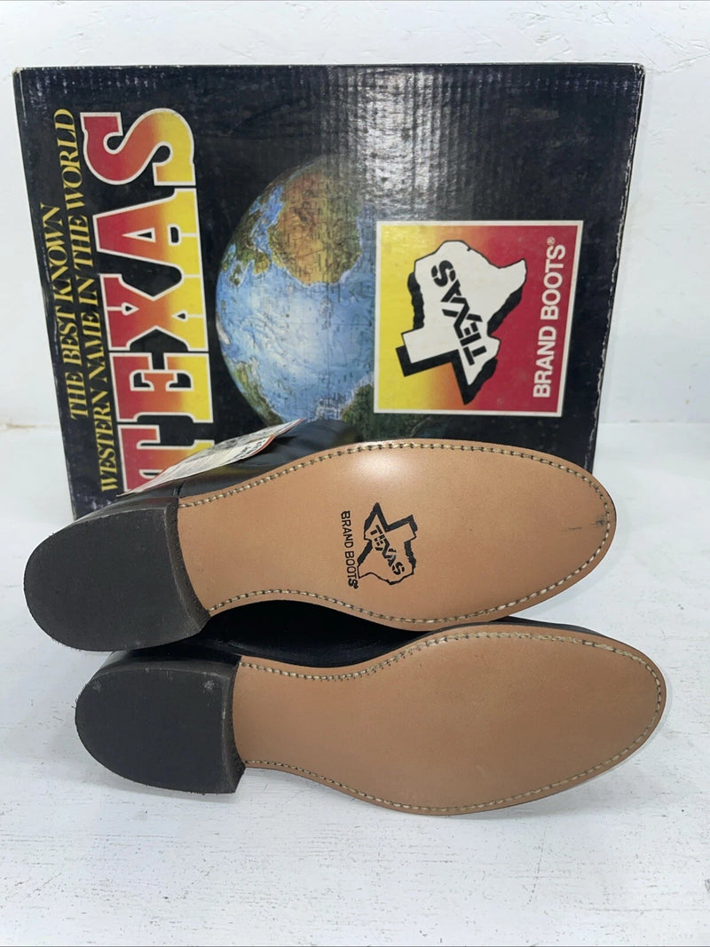 New Women’s Black Texas Brand Cowboy Boots. 4400 7 M. 18-58
