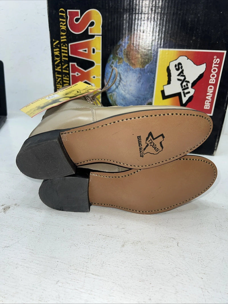 New Women’s Texas Brand Lace Up Cowboy Boots. 4498 6.5 6 1/2 M. 19-106