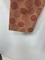 New Women’s Miller Tan Red Design Long Sleeve Zip Up Show Shirt Medium TT-105
