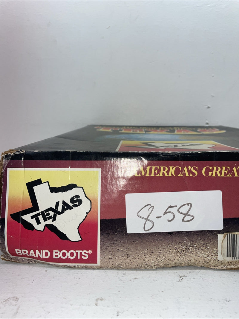 New Men’s Black Texas Brand Cowboy Boots. 251542361 11 D. 8-58