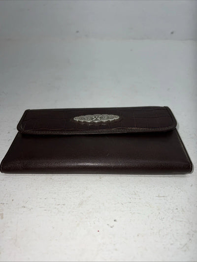 New M&F Brown Leather Women’s Wallet #0638802 P-506