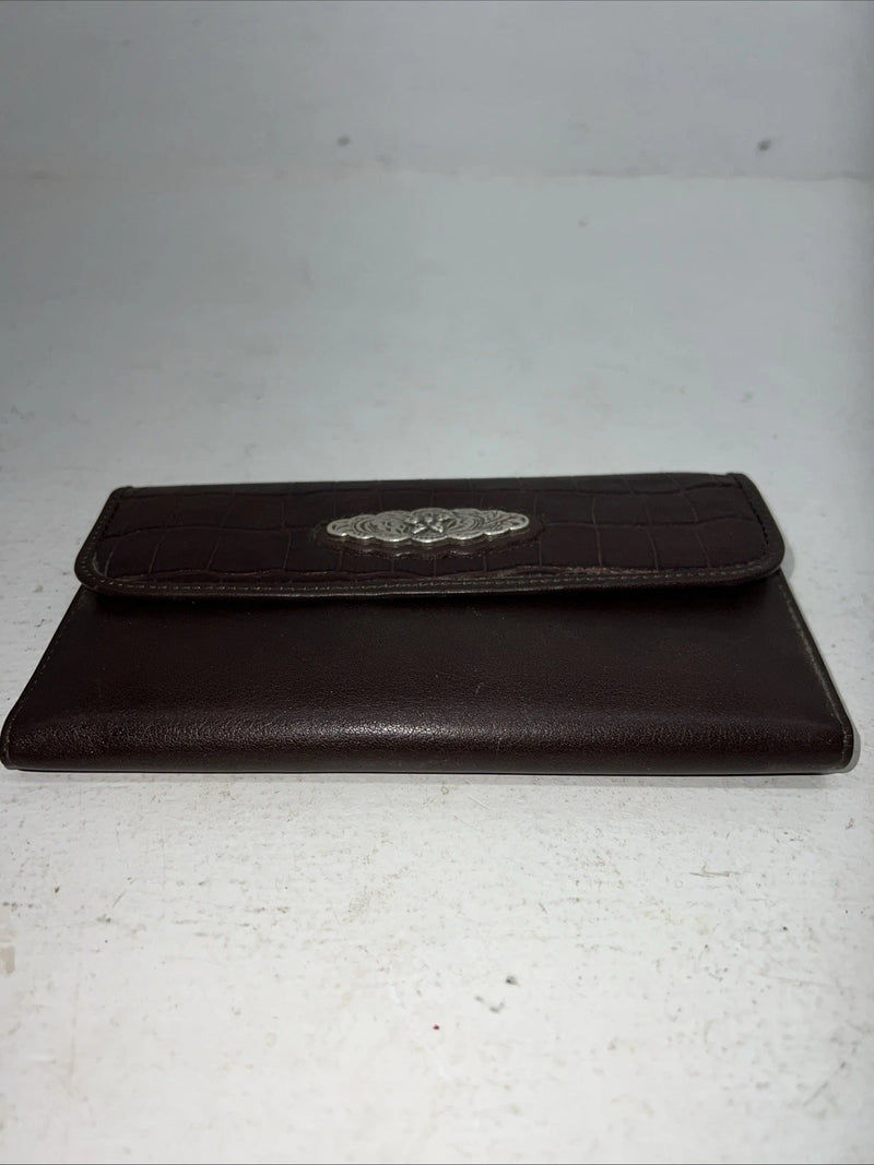 New M&F Brown Leather Women’s Wallet #0638802 P-506