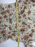 New Women’s Champion Western Floral Long Sleeve Pearl Snap Size 12 LL-5