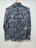 New Women’s Dickson Jenkins Multicolor Long Sleeve Pearl Snap Size 30 KK-1