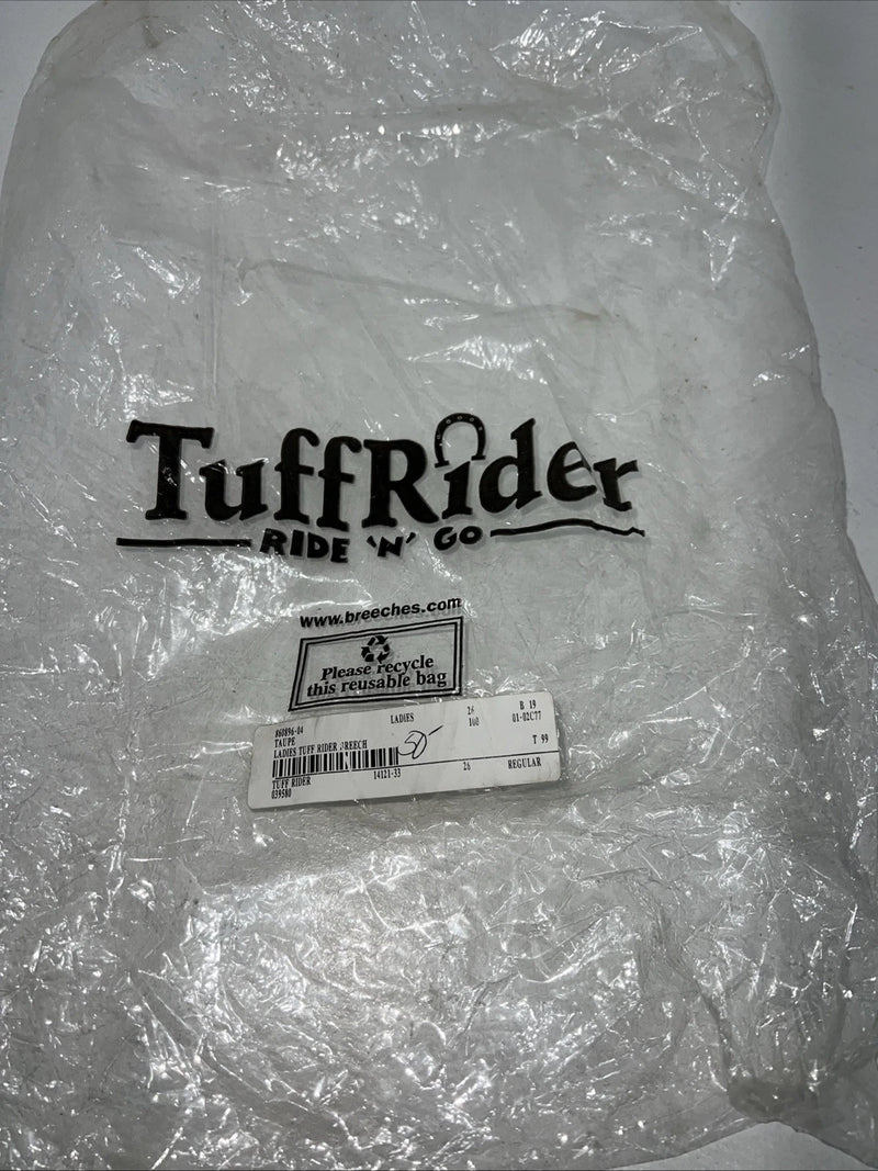 New Women’s Brown Tuff rider English Breeches. 26 R D-53