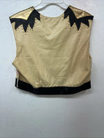 New Women’s 1849 Authentic Ranchwear Yellow Western Show Vest XXL #3325 UU-20