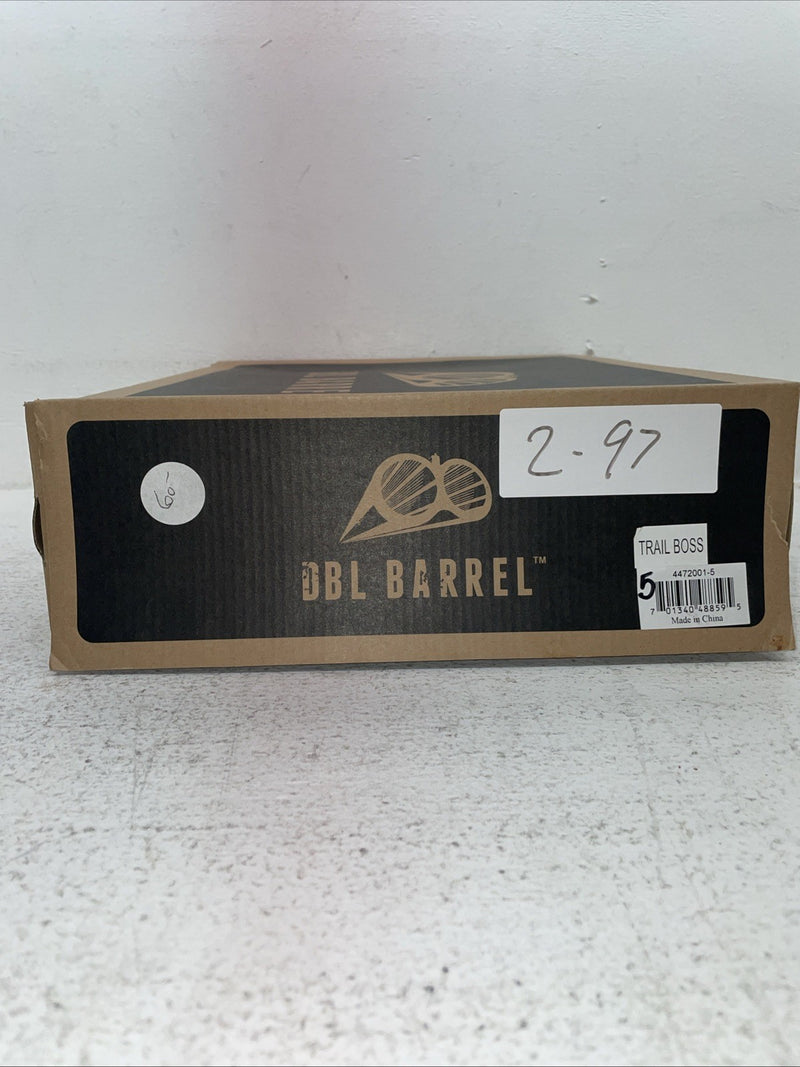 New Youth Black DBL Barrel Cowboy Boots. 4472001 5. 2-97