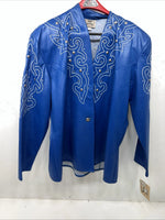 New Women’s Blue 3XL 1849 Authentic Ranchwear Show Jacket RR-7