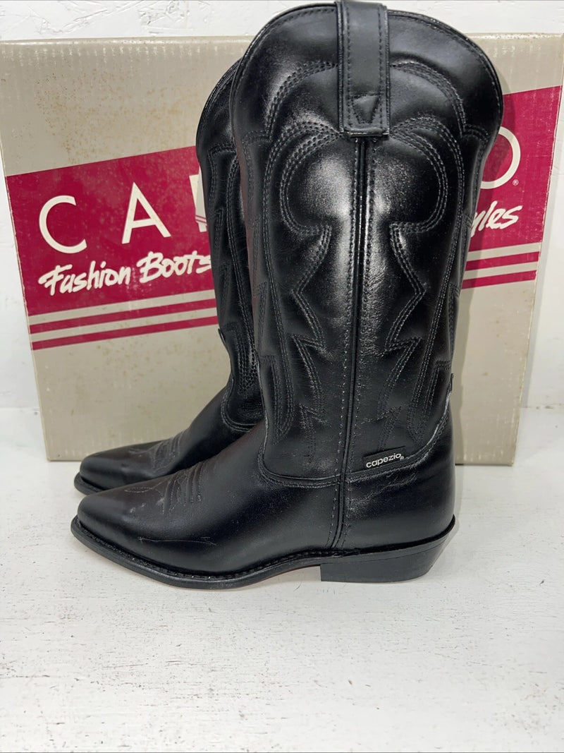 New Women’s Black Capezio Cowboy Boots. L550 6 M. 20-139