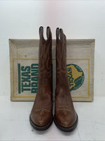 New Men’s Brown Texas Brand Cowboy Boots. 7311 10 D. 6-43