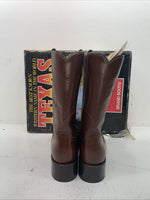 New Men’s Brown Texas Brand Cowboy Boots. 8311 9.5 9 1/2 D. 6-58