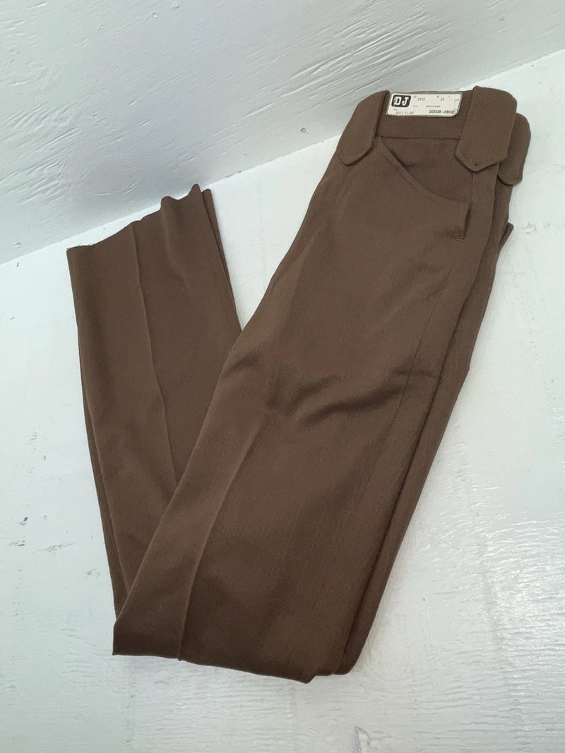 New Vintage Brown Dickson Jenkins Polyester Pants #2402 ZZ-39