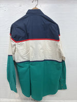 New Men’s San Angelo Multicolor Long Sleeve Button Up Large CC-35